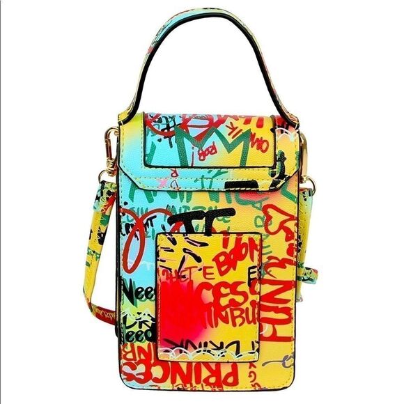 Graffiti Fashion Messenger Crossbody Bag - Picture 6 of 8